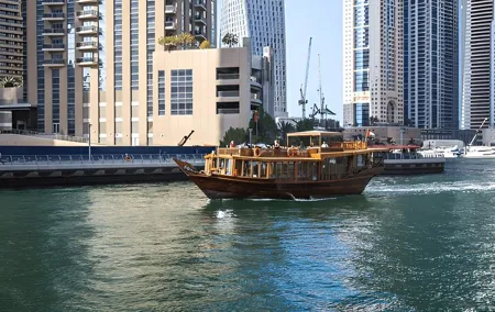 Half Day Dubai City Tour with Evening Dhow Marina Cruise