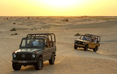 Vintage G Class Morning Heritage Safari in Al Marmoom Oasis Dubai