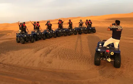 Self-drive Quad Bike with Sand Boarding and Camel Ride in Dubai