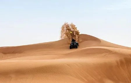 Dubai Morning Desert Quad Bike Tour with Sandboarding & Camel Ride