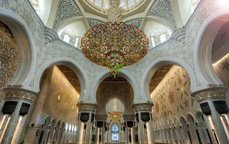 Abu Dhabi Sheikh Zayed Mosque tour Ferrari world outside visit