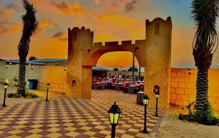 Premium 5 Stars BBQ Dinner with Desert Safari Sandboarding & Show