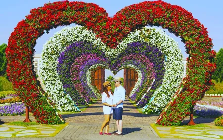 Dubai Miracle Garden Admission Ticket with Private Transfers