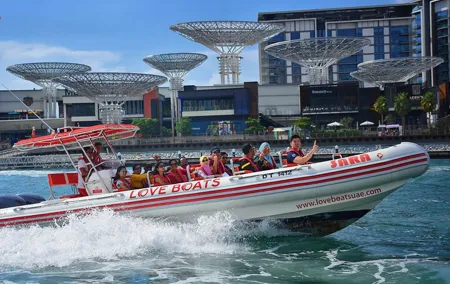 Love Boats Dubai in 90 Minutes Speed Boat Ride