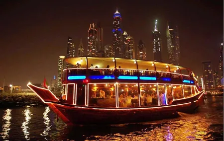Romantic Dinner in a Traditional Wooden Dhow Cruise