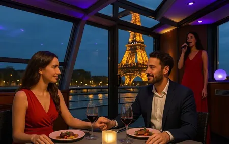 NEW - Seine River Dinner Cruise with Rooftop and Live Singer