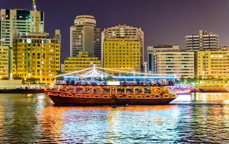 Premium Dhow Cruise Dubai creek With Dinner &Pick up & drop off