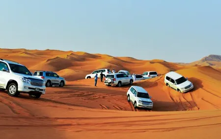 Overnight Red Dunes Desert Safari - Dune Bashing, BBQ Dinner & Morning Breakfast