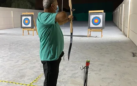 Archery lesson in Dubai