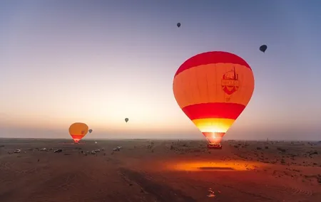 Dubai Hot Air Balloon with breakfast and free transport