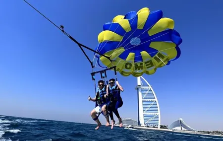 Parasailing on Burj Al Arab View with Transfers Option