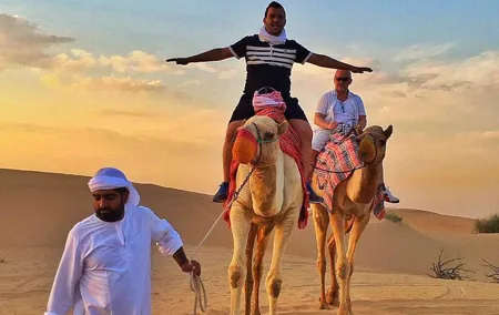 Dubai Camel Caravan with BBQ Dinner Buffet