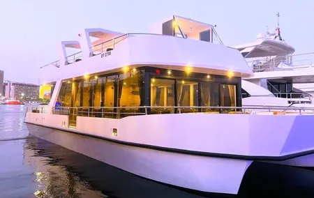 Dubai Water Canal Dinner Cruise with PVT transfer for Small Group