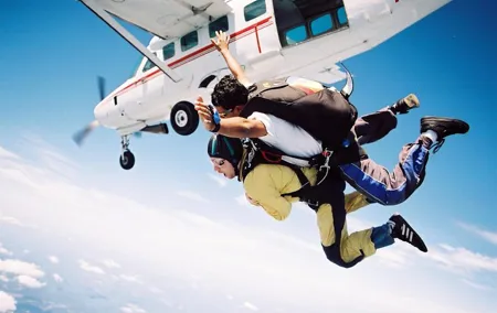 Sky Diving Dubai At Desert Zone