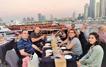 Dubai Dhow Cruise Dinner Experience: Stylish Dining with Transfer