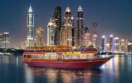 Dubai Marina Dhow Dinner Cruise with Transfer