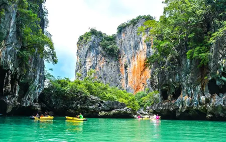 Phang Nga Bay Sea Cave Canoeing & James Bond Island by Big Boat