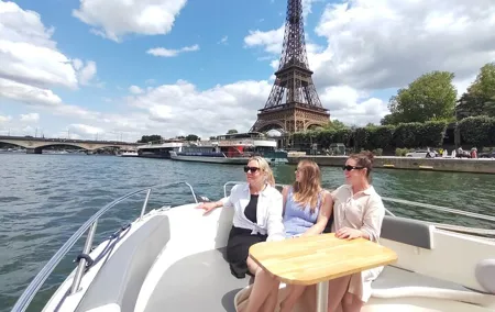 Paris Private Seine River Cruise Embark near Eiffel Tower