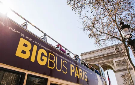 Arc de Triomphe, Hop-On Hop-Off Bus and optional River Cruise