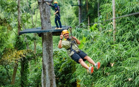 High Flying Zipline and Off Road ATV Adventure in Phuket