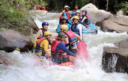 Water Rafting 5km, ATV & Flying Fox Adventure