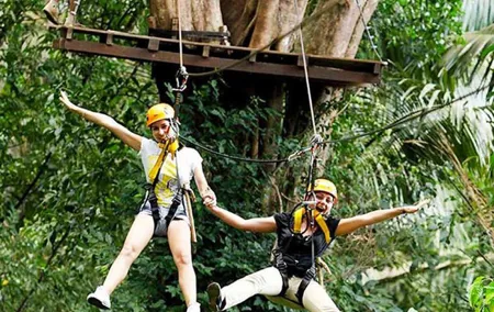 Flying Hanuman Zipline Adventure – Soar Through the Jungle!
