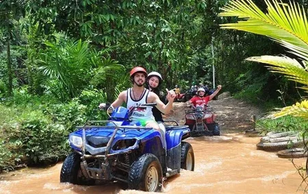 Phuket-Phang Nga: Rafting 5 or 7 km.-Zipline-ATV-Lunch