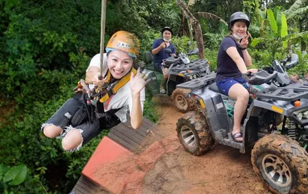 Best ATV Bike and Ziplines Adventure with Transfer