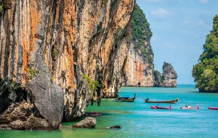 Phang Nga Bay (James Bond Island) & Monkey Cave ยท by Long tail Boat