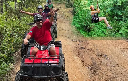 Phuket ATV Bike with Skyline Zipline Adventure