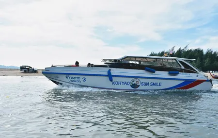 Phuket to Railay Beach by Koh Yao Sun Smile Speed Boat