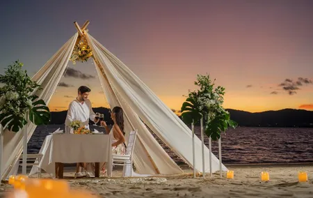 Private Romantic Dinner Experience on the Beach Panwa Cape