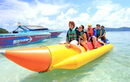Full Day Coral Island Tour With Banana Boat By Speedboat From Phuket