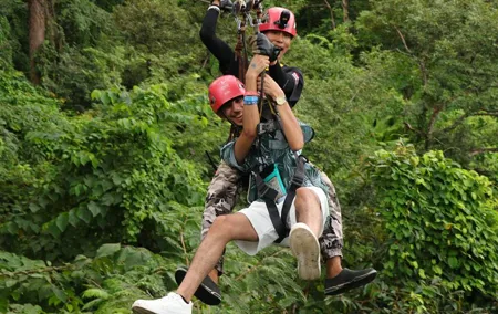 Zipline 10 Platforms at Hanuman World