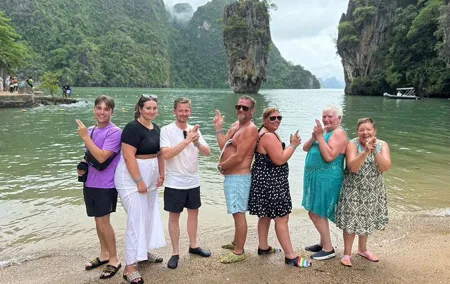 Phuket to Phang Nga Bay and Hong Island Tour by Catamaran