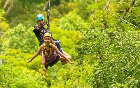 Flying Hanuman Ziplines 42 platforms with Transfer RoundTrips