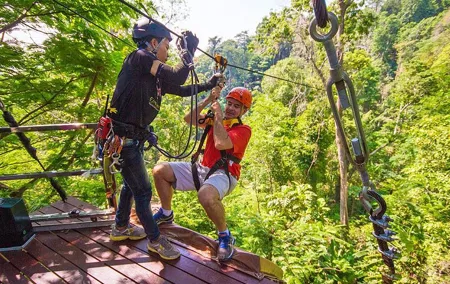 Best Ziplines Adventure 30 platforms with free transfer