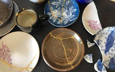 Modern Kintsugi workshop for Decorative Pieces