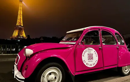 Paris Pink Tour by Night with Champagne