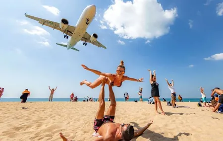 Phuket Beach Plane Spotting and Monkey Cave Temple Private Tour