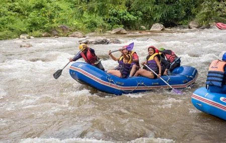 Rafting and Waterfall Tour from Phuket with 5 station Zipline