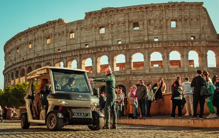 Rome Highlights by Golf Cart Private Tour