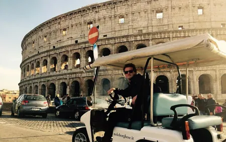 Rome on a Golf Cart Semi-Private Tour Max 6 with Private Option
