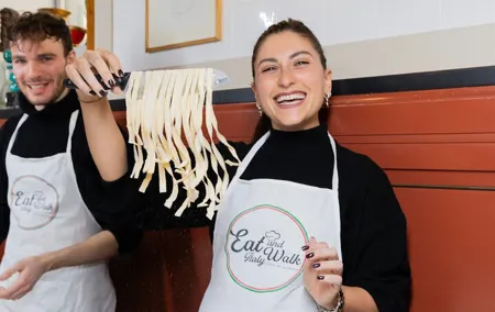Fettuccine, Ravioli and Tiramisu Pasta Making in Rome
