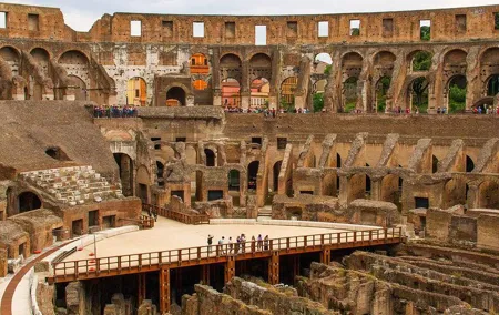 Colosseum Underground Tour With Arena Floor: Vip Experience
