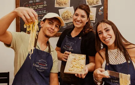 Pasta Making & Wine Tasting with Dinner in Frascati from Rome