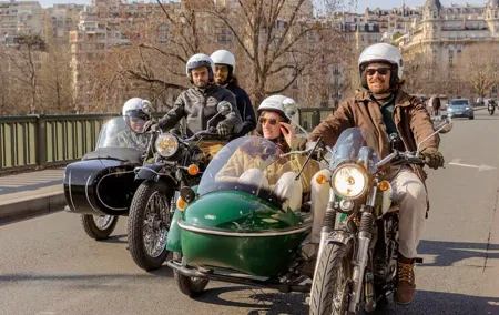 Paris: Private Vintage Sidecar Tour with Pick-Up at your Hotel