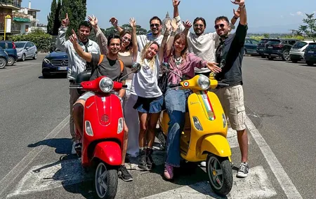 Rome Private Vespa Tour Pick-up from Hotel
