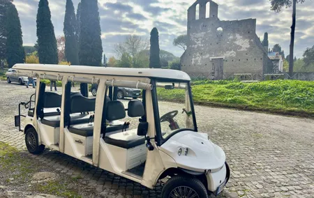 Appian Way and Catacombs Private Golf Cart Tour in Rome
