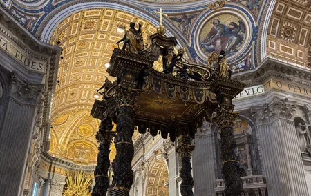 Vatican City St Peter's Basilica With Holy Doors